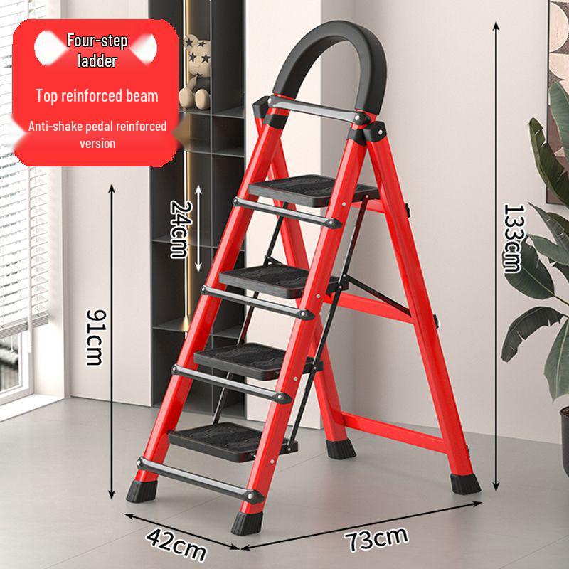 Portable Multi-Functional A-Frame Folding Ladder for Home and Engineering Use