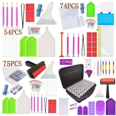 5D DIY Diamant Stickerei Zubehör und Werkzeuge Kit Diamant Malerei Box Mosaik Klebestift Kit