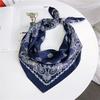 70cm Fashion Bandana Hair Scarf For Women Paisley Print Kerchief Silk Satin Head Scarfs Square Shawl Wraps Neck Scarves For Lady