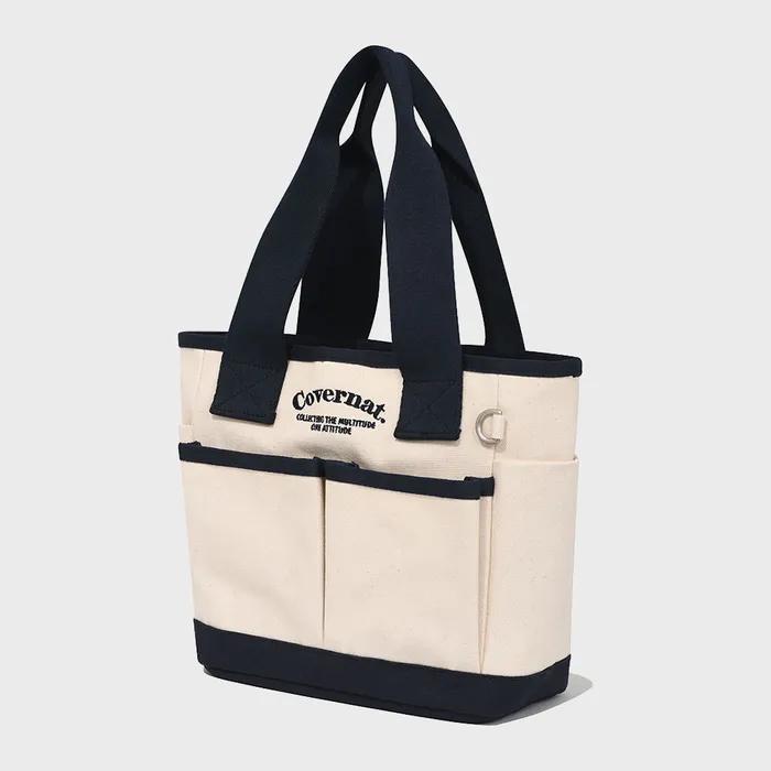 Arch Logo Canvas Tote Bag Navy