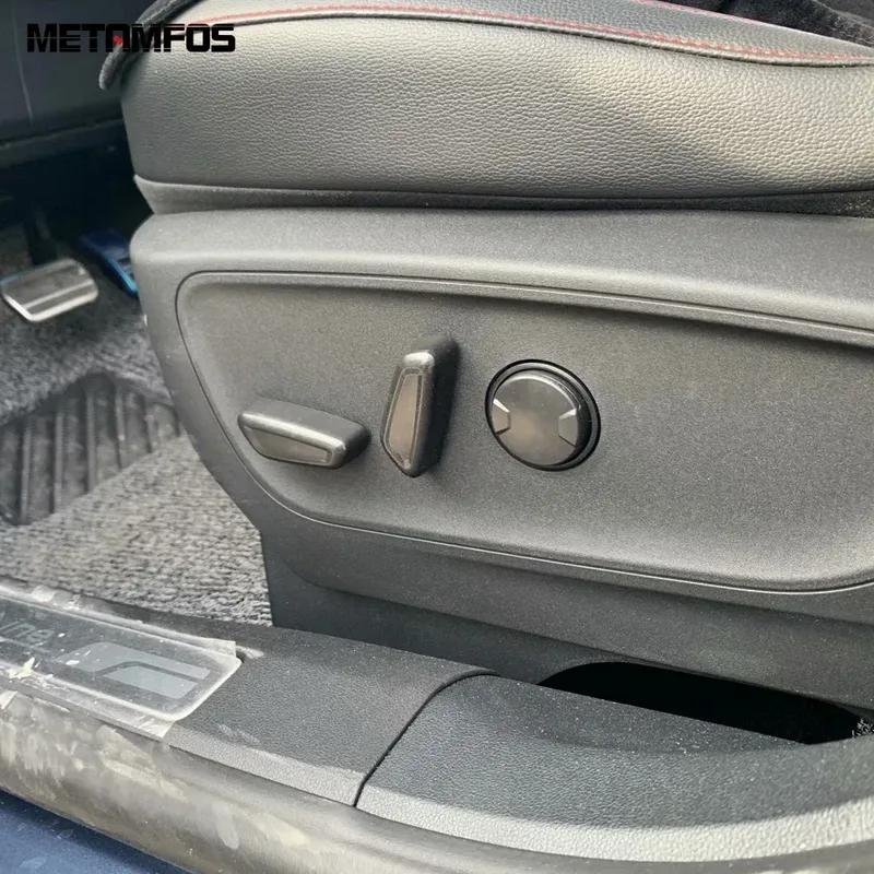 Seat Adjustment Knob Control Button Cover Trim For Ford Kuga Escape -2024 2025 Carbon Fiber Interior Accessories Car Styling
