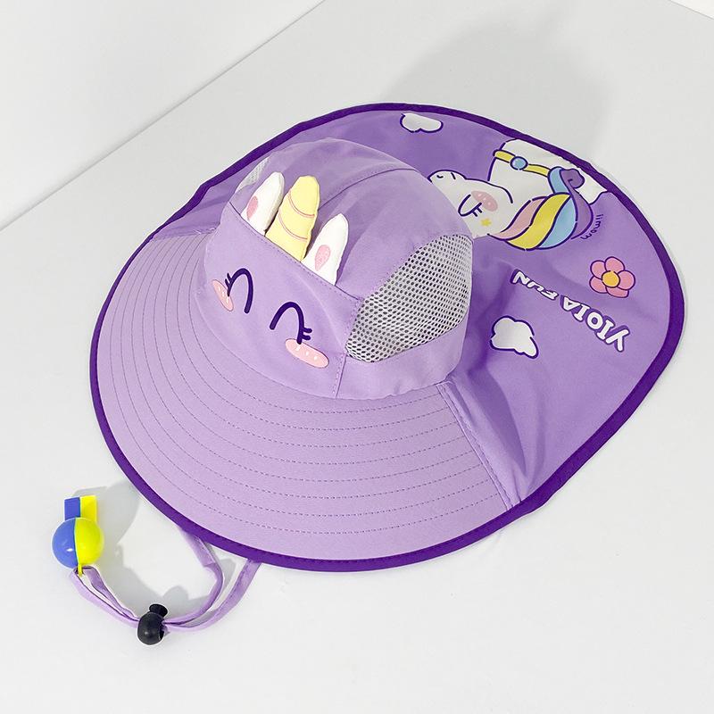 Kinder UV-Schutz Sonnenhut - Atmungsaktiv, Große Krempe, Unisex Sommerhut