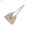 X7XC Women's Crochet Toted Bag Beach Bag Bohemian Shoulder Handbags Summer Vacation Crossbody Bag Portable Knit Hippies Bag