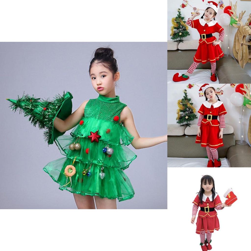 Urocze Kostiumy Choinki Dla Dziewczynek Stylowy Strój Dziecięcy Z Uroczym Kapeluszem