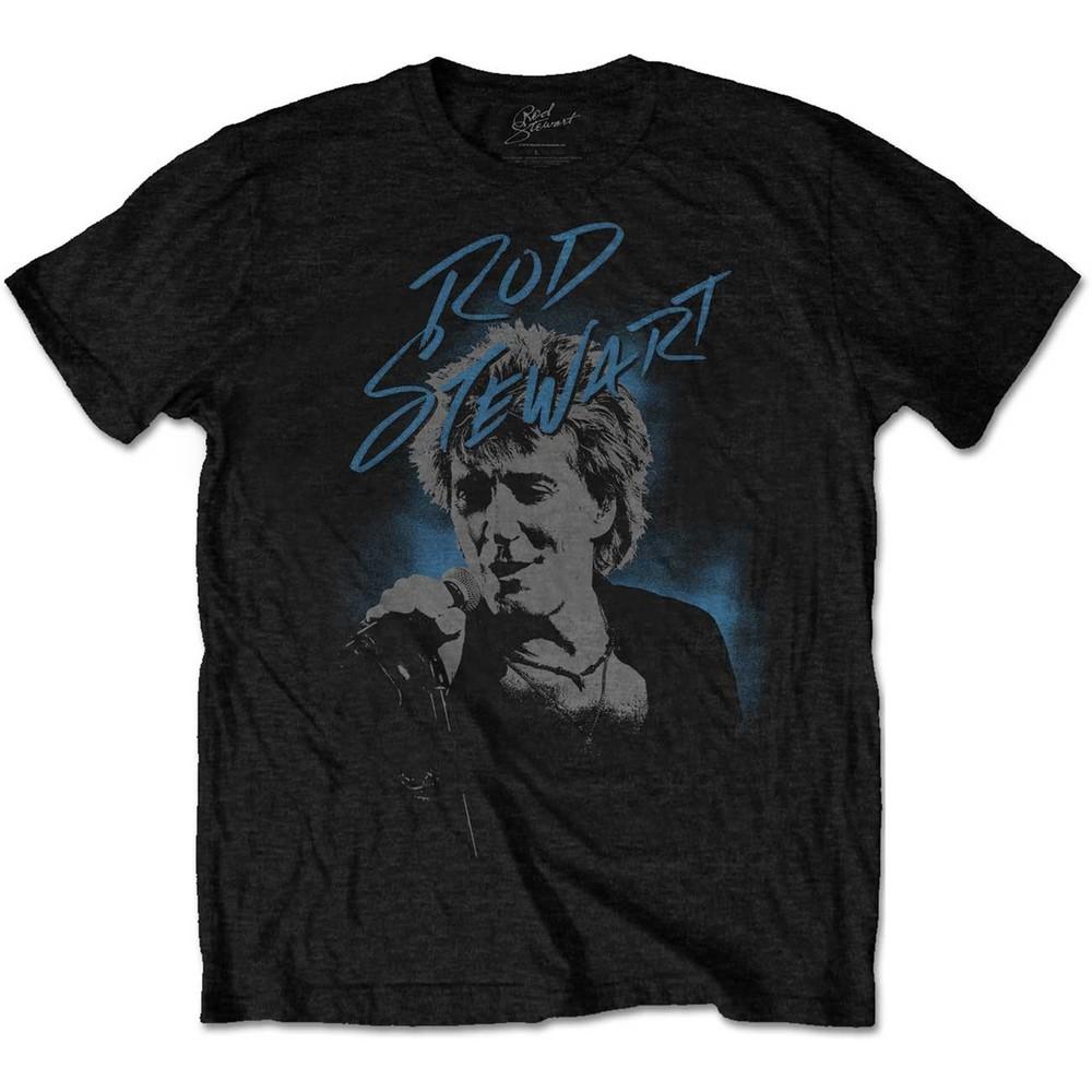 Rod Stewart Mic Pose Rock Official Men#039;s TShirt Men#039;s Unisex T-Shirt XXXXL