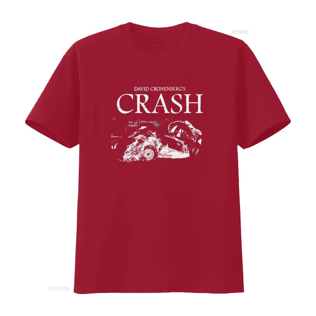 Crash 1996 David Cronenberg Horror Film Movie Poster T Shirt Unisex Vintage Washed Fashion Designer Clothes Casual Comfortable
