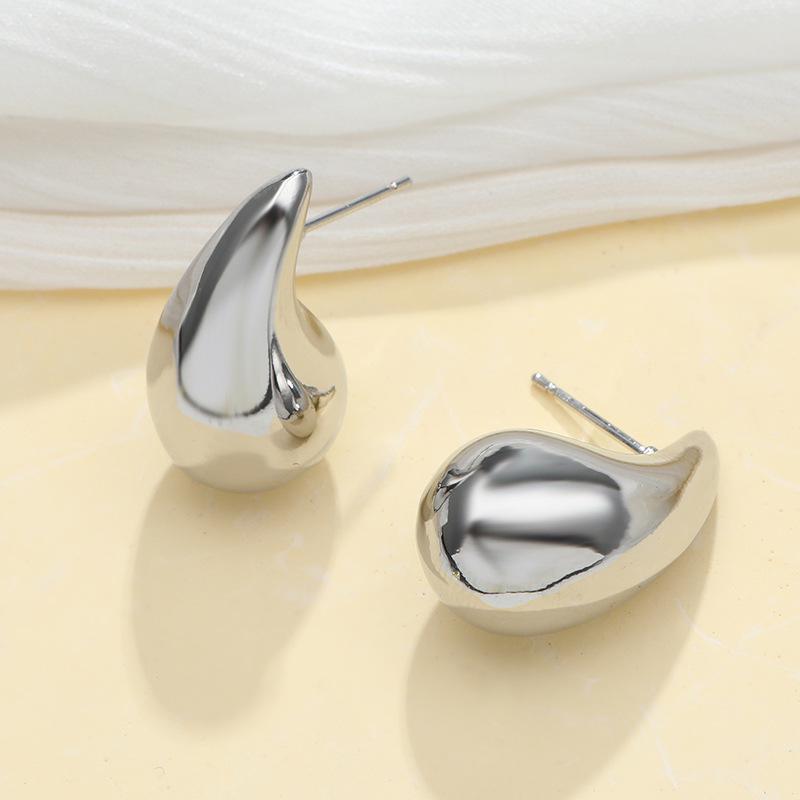 Huazi Style Zircon Stud Earrings for Women - Gold-Plated, Non-Fading Luxury Jewelry