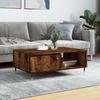 VidaXL Coffee Table Smoked Oak 90x60x35 Cm Engineered Wood 827057