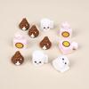 18Pcs Poop Silicone Focal Beads, Funny Cartoon Silicone Beads, Loose Silicone Spacer Beads, Large Hole Rubber Shaped Beads, for Jewelry Making DIY