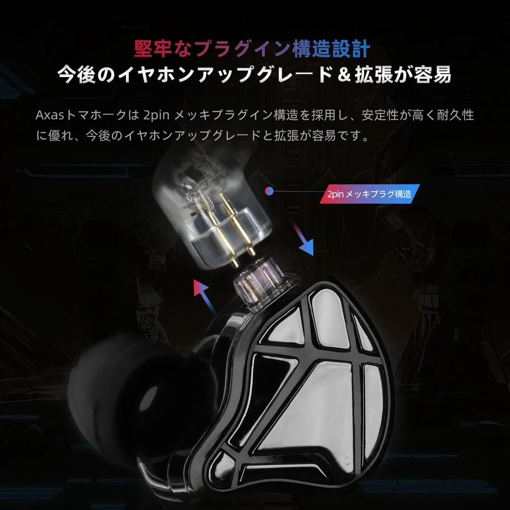 KZA COUSTICS KZ AXAS Wired Gaming Earphones, FPS-Specific, Hi-Fi Wideband Drivers, AI Noise-Canceling Microphone, Built-in DSP Sound Card,