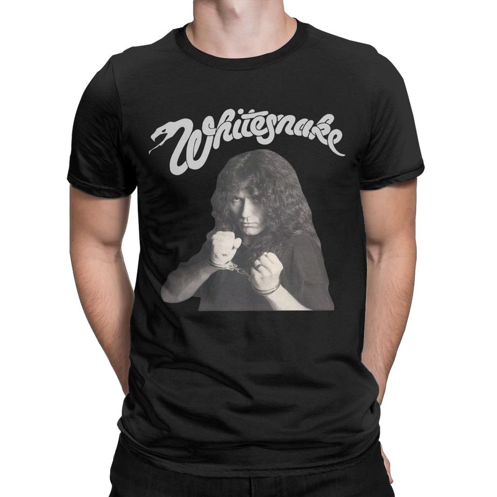 Members Whitesnake Band T Shirts Men Pure Cotton Amazing T-Shirt Round Neck Tee Shirt Short Sleeve Tops Gift Idea