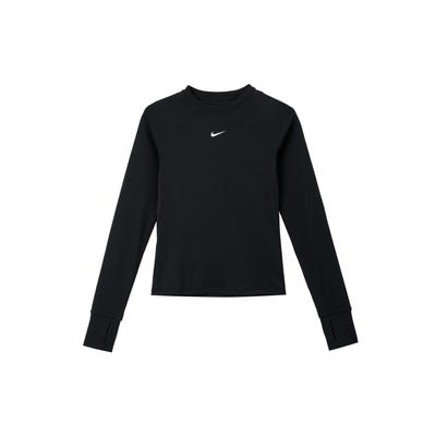 Dri-Fit Pro Comfortable Quick-Dry Training Crew Neck Long Sleeve T-Shirt Women T-Shirts Black FV7846010