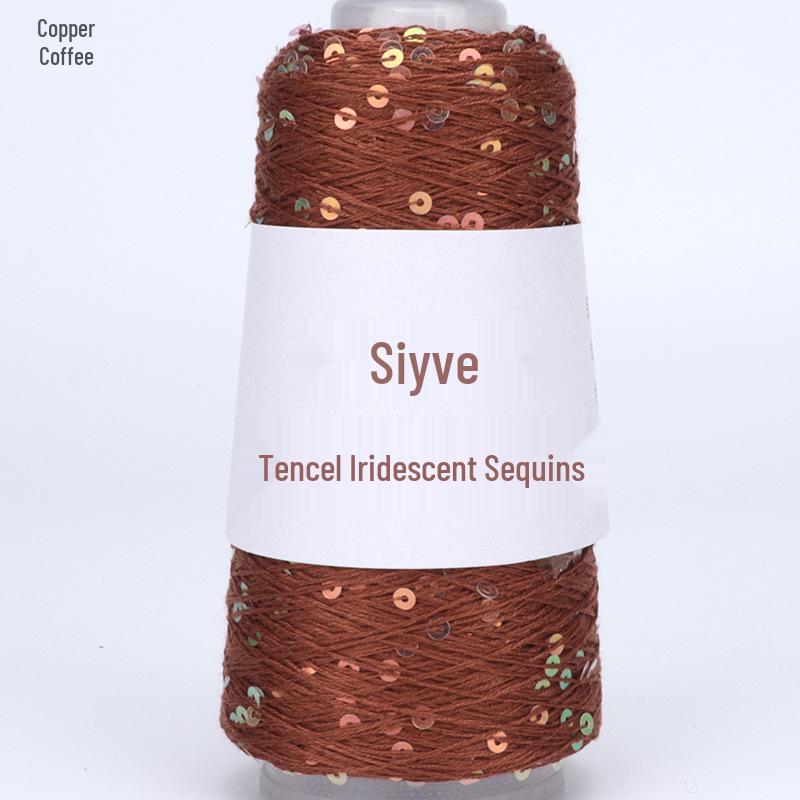 Si Yue Tencel Iridescent Paljettgarn: Handstickat Mode Bländar