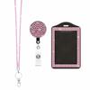 Retractable Lanyard Shiny Finish Badge Reel Bling ID Holder Keychain  Hospital Setting