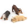 Realistic Puppy Bulldog Figurine Statue Sculpture Model for Dog Lover Collection