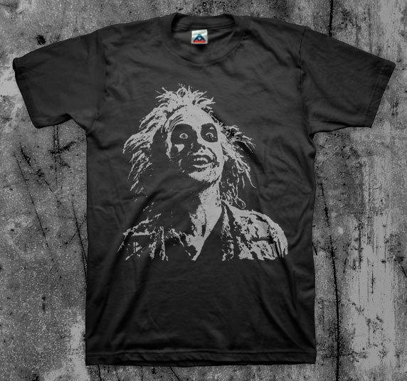 Beetlejuice Face Movie T Shirt BW M