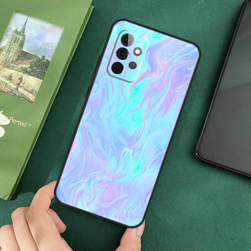 Holographic Iridescence Case For Samsung Galaxy A54 A12 A22 A32 A52 A72 A52S A14 A70 A51 A71 A33 A53 A73 Cover