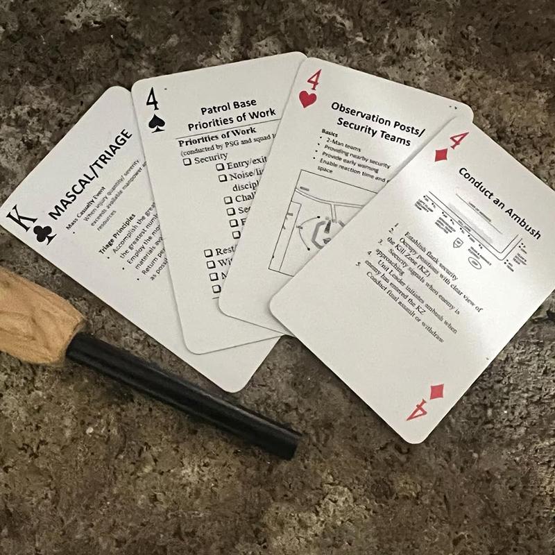 Taktisches Wissenspielkarten - Kartendeck für Veteranen & Strategie-Enthusiasten - Taktische Fähigkeiten entwickeln