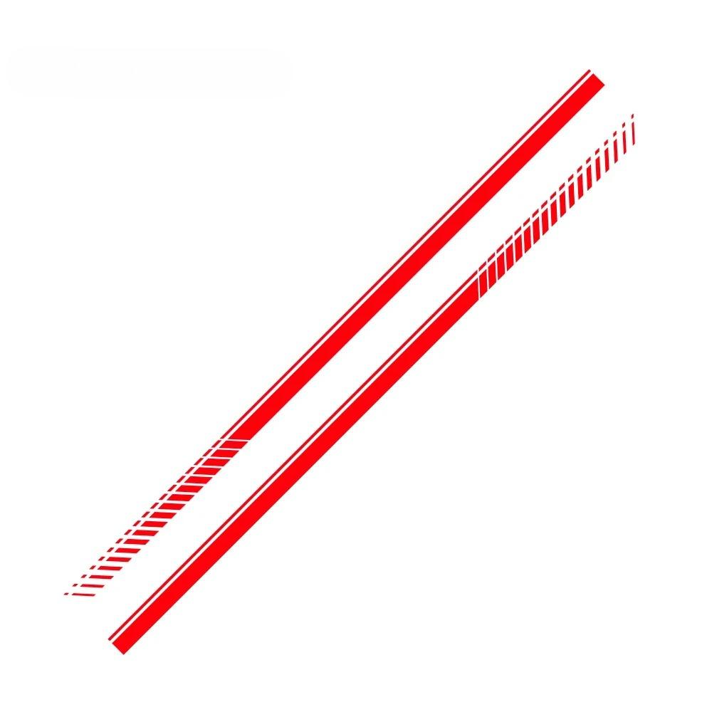 2PCS Car Door Waist Line Side Racing Stripes Decoration Stickers Auto Body Decor Vinyl Film Decals Accessories For Toyota Hiace