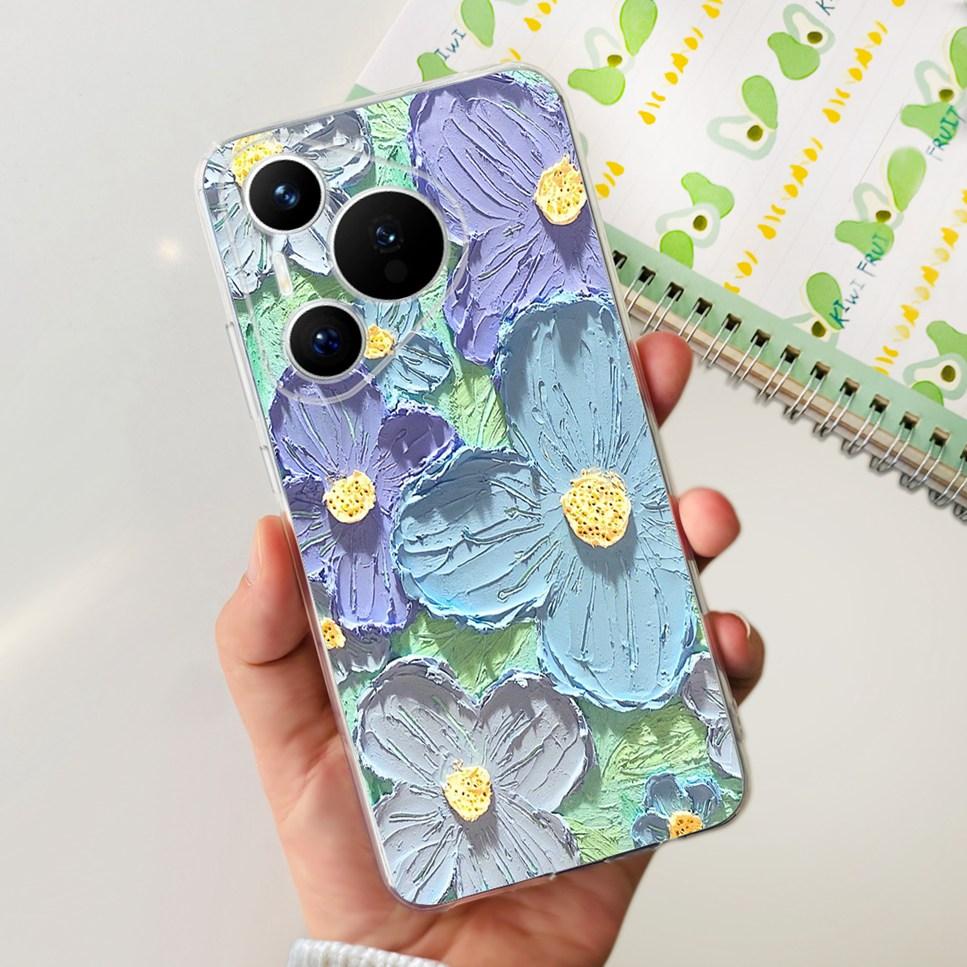 

Fashion For Huawei Pura 70 6.6 Case Space Astronaut Flower TPU Soft Silicone Cover For Huawei Pura70 ADY-LX9 Phone Case Fundas Huawei Pura 70