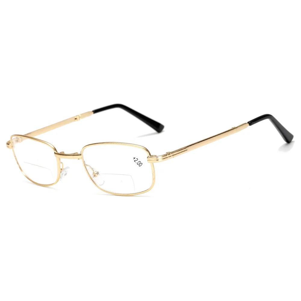 Reading Glasses Men Portable Presbyopia Glasses with Box Foldable Prescription Glasses Eyeglasses +1.0 To +4.0
