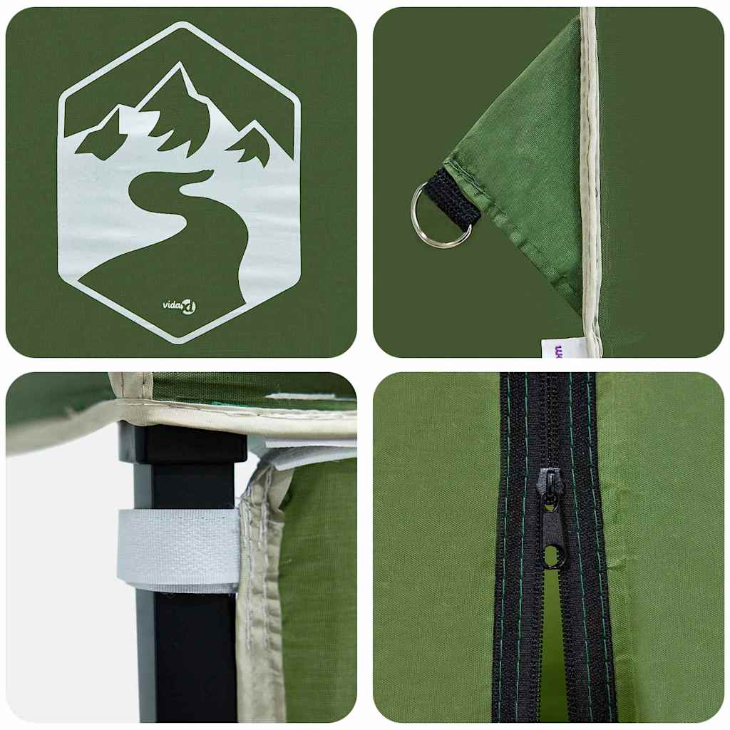 Pop Up Canopy Tent Green 194 X 194 X 251 Cm Fabric