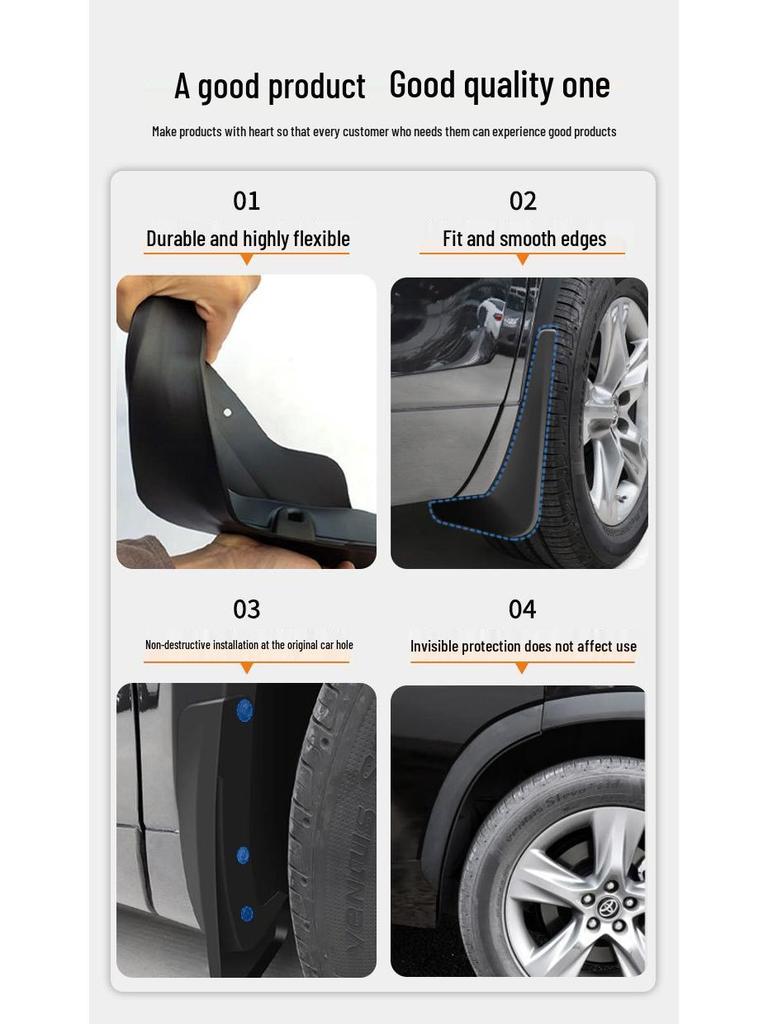 Cadillac CT4/CT5/CT6 Mudguards (2016-2023) - Tire Anti-Splash Flaps