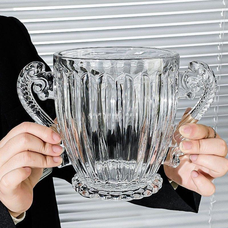 ZISIZ Thickened Glass Portable Ice Bucket