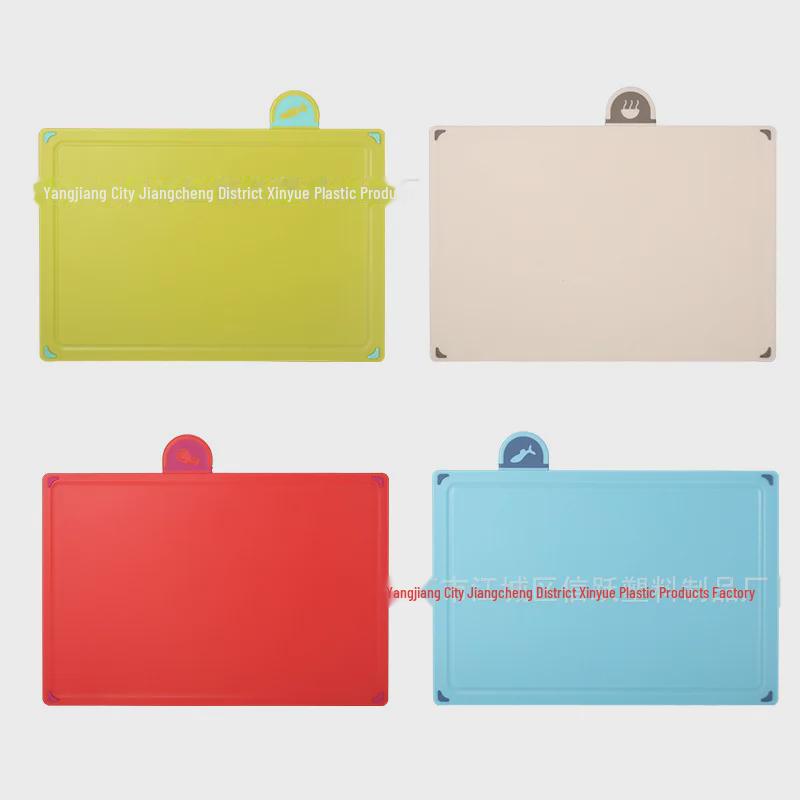 Cross-Border Plastic Cutting Board Set with Storage - Mildew-Proof, Ideal for Baby Food and Fruit.