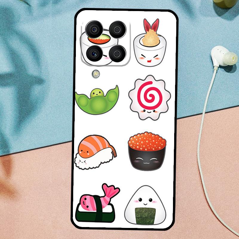 Sushi Maki Rice Kitchen Food Cute For Samsung Galaxy M21 M31 M11 M13 M33 M53 M16 M06 M12 M14 M15 M35 M55 M34 M54 M32 M52 Case