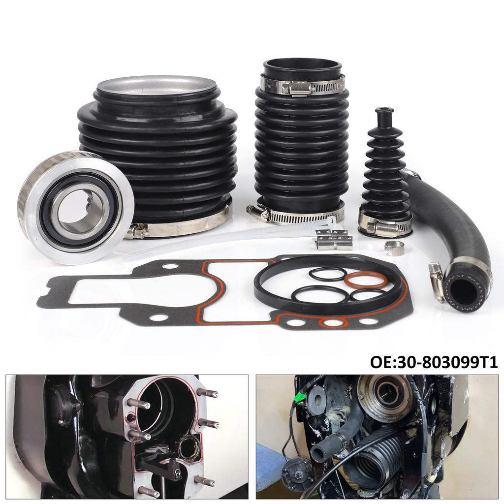 30-803099T1 For MerCruiser Alpha 1 Gen 2 1991-2002 Sequence Range 0D469859 And Above Black Transom Sealed Bellows Kit 18-8218