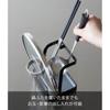 Yamazaki LadLe   Pot Lid Stand L bLack W14 D12.3 H15.2cm modeL 1552