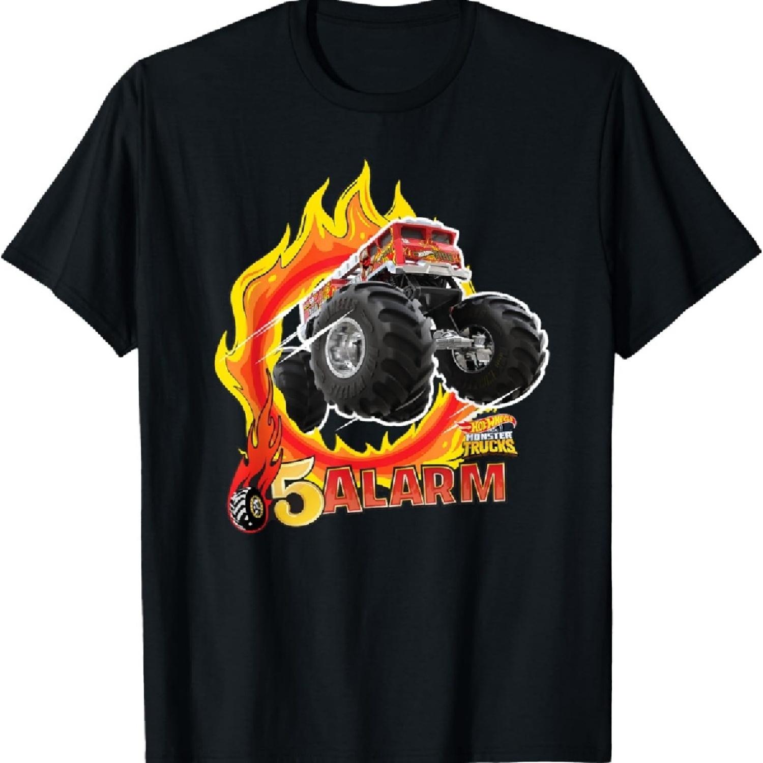 

Футболка Hot Wheels Monster Trucks - 5-Alarm XXXXXL чёрный