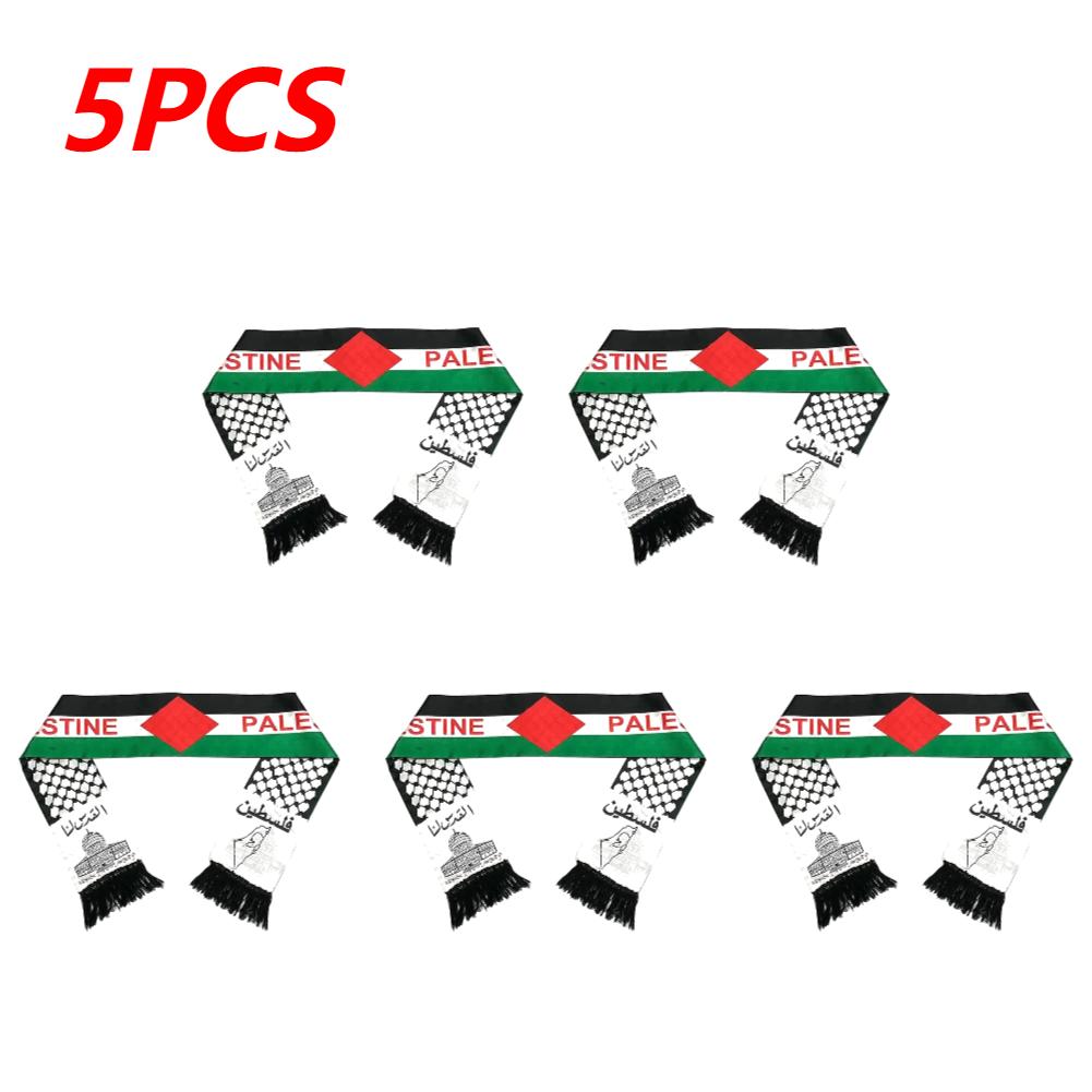 30-1 шт. Палестинская шаль, шарф с флагом, палестинский шарф с принтом, атласный шарф с палестинским флагом, шарфы ко Дню национальной независимости Палестины 1PC