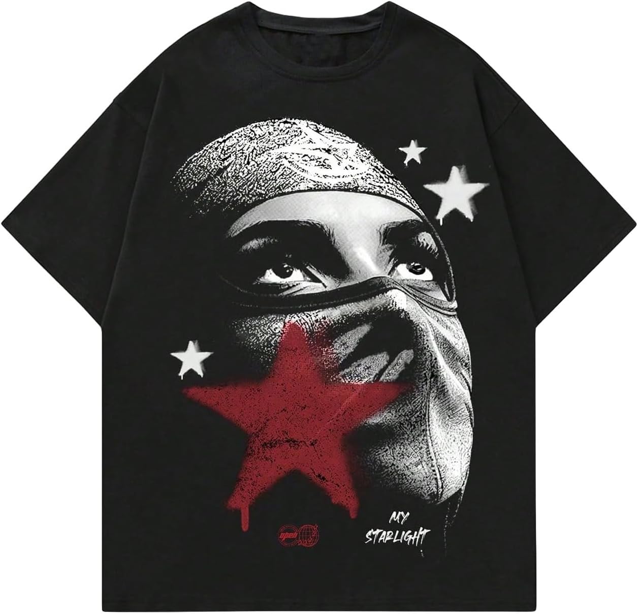 

GORGLITTER Men s Graphic Tees Short Sleeve Boxy Casual Summer Rapper Funny Y2K Cool Streetwear Oversized Tshirts 5XL різнокольоровий
