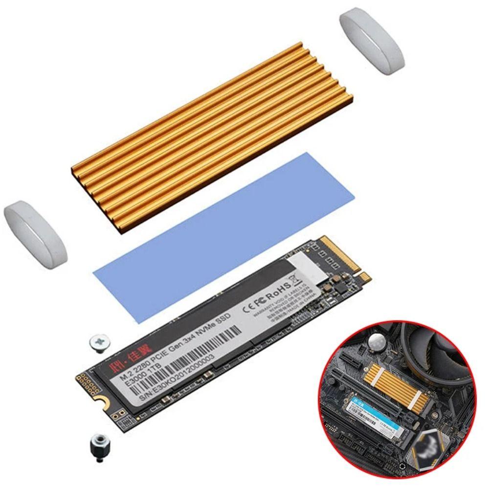 

NGFF SSD Heat Sink NVME SSD Cooling Vest Cooler Radiator M. 2 Radiators PC золотий