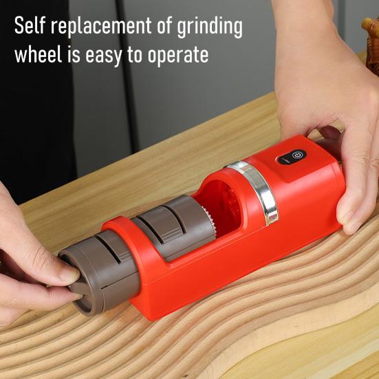 Electric Knife Sharpener Automatic Knife Sharpener Abrasives for Quick with Diamond Double Sided Sharpening Polishing Professional