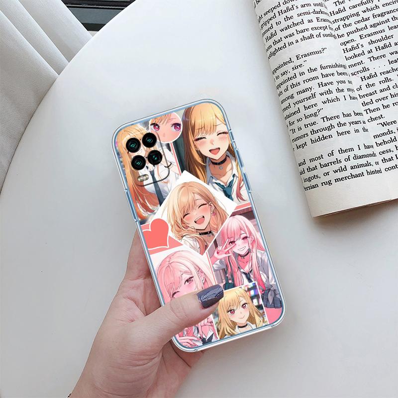 RP45 M-Marin K-Kitagawa Transparent Phone Case for Motorola Moto G7 G8 G9 G84 G85 G73 G24 G15 Z2 Play Power Plus