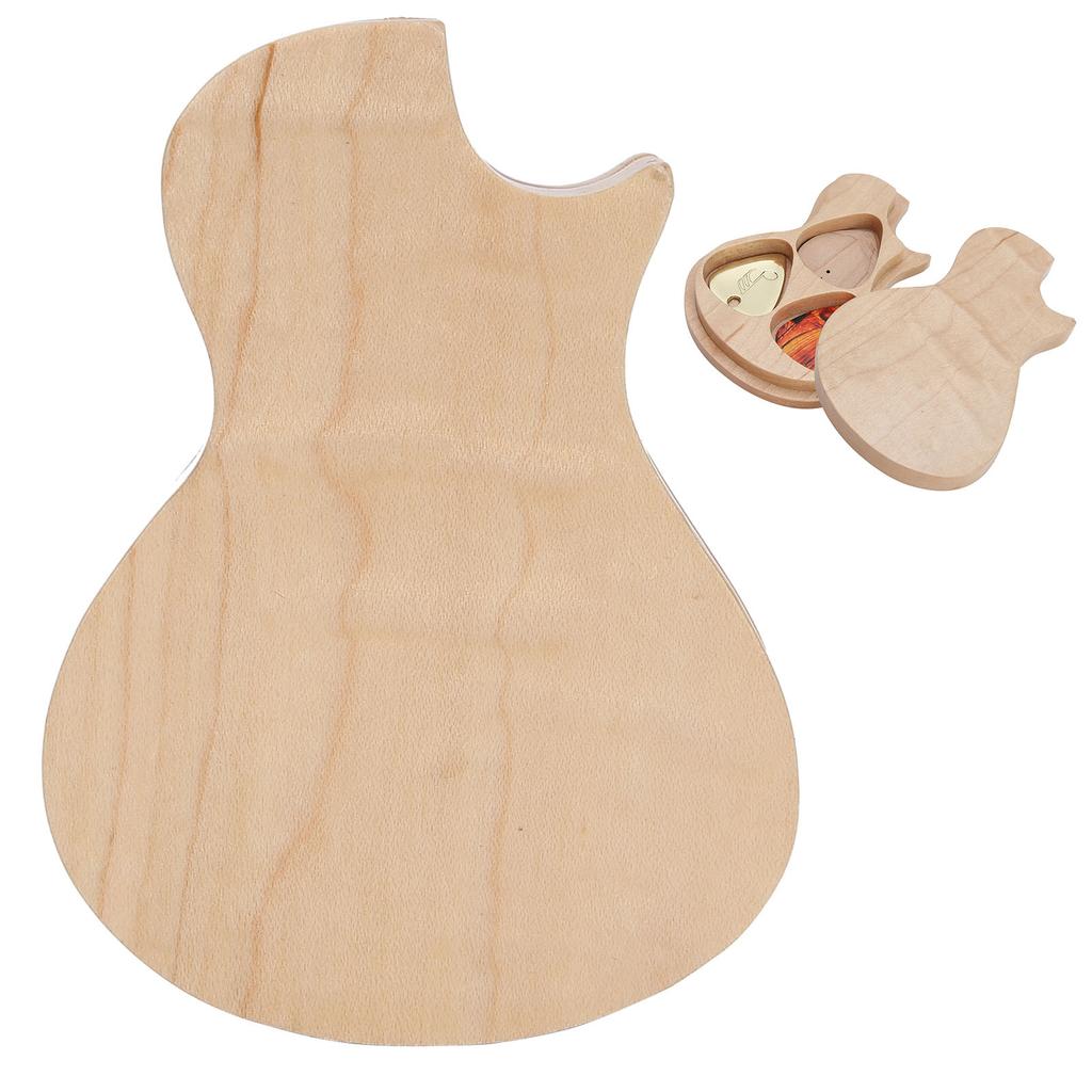Guitar Pick Box Maple Solid Wood 3 Picks Guitarist Gifts Musical Instrument Accessories