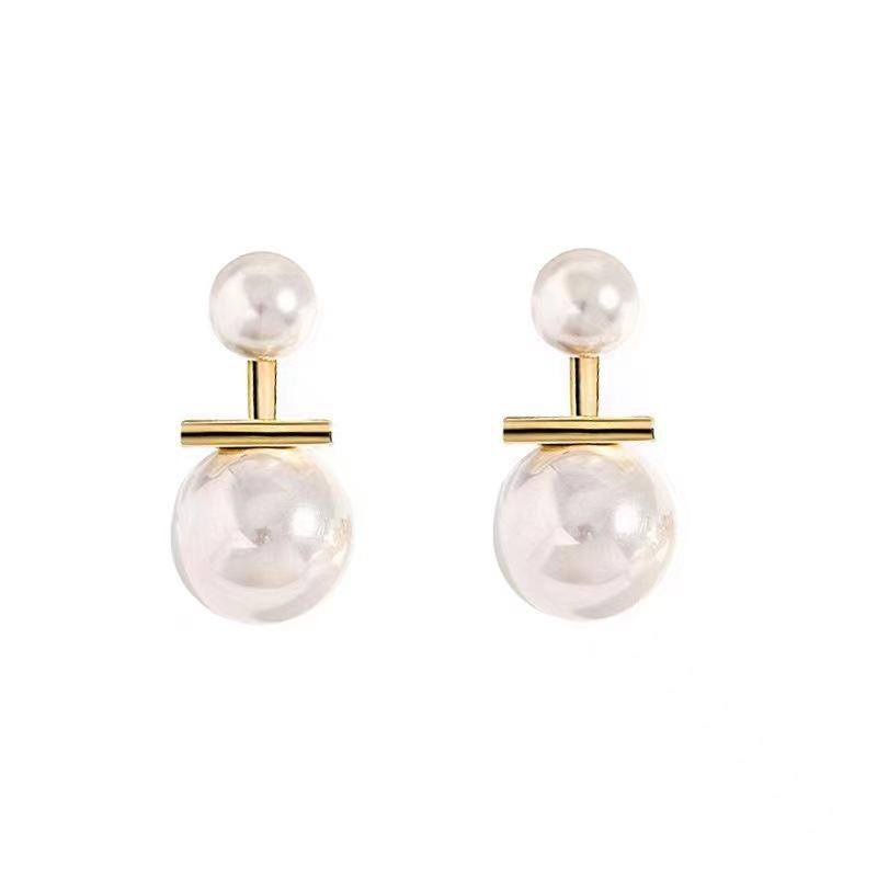 High-End S925 Silver Pearl Drop Earrings for Women - Niche Design, Luxurious Studs