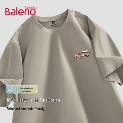 Baleno Herren Sommer 2025 Schweres Baumwoll-T-Shirt