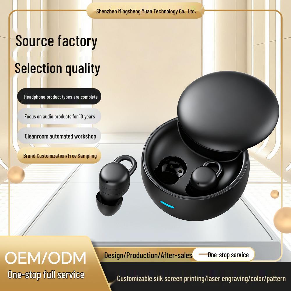 

X68 Compact Wireless Sleep Earphones – Ultra-Long Battery, Thin Design for Side Sleepers. Black