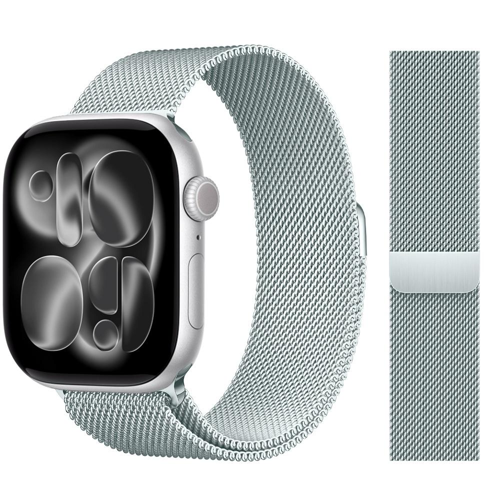 Milanese Loop Strap For Apple Watch Bands 44mm 46mm 40mm 45mm 41mm 42mm Correas Bracelet iWatch Series 10 11 Se 7 8 9 Ultra 2 3