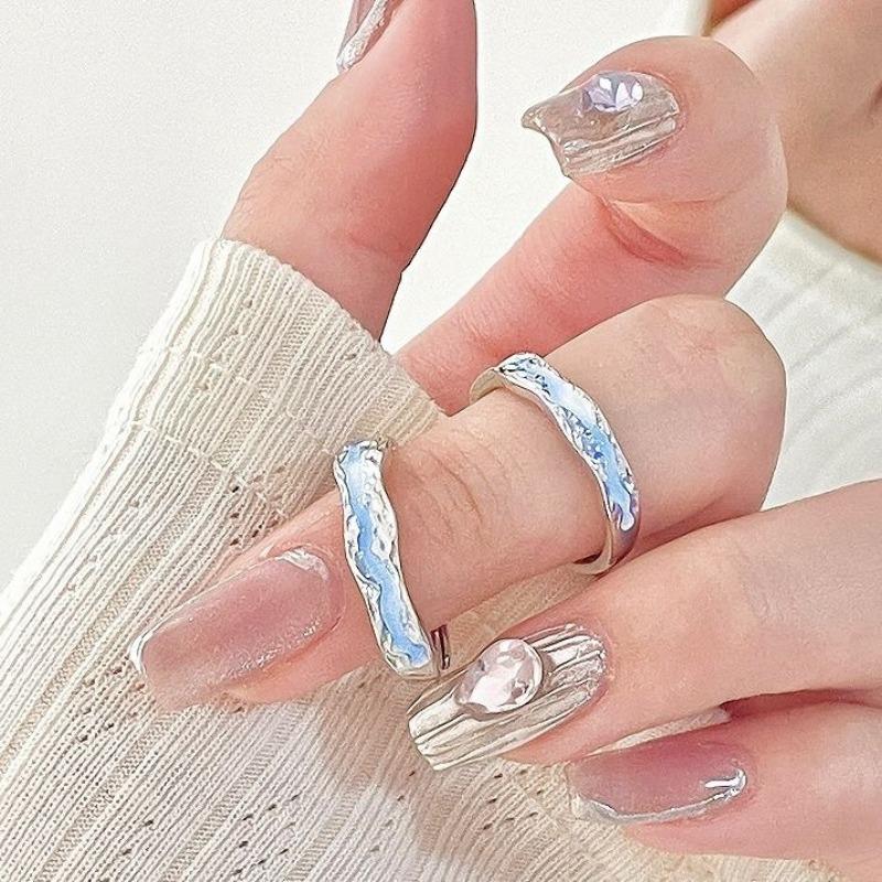 New [Light Series] Light Year Realm Luminous Ring Aurora Couple Ring Luminous Ring Male and Female Couple Ring