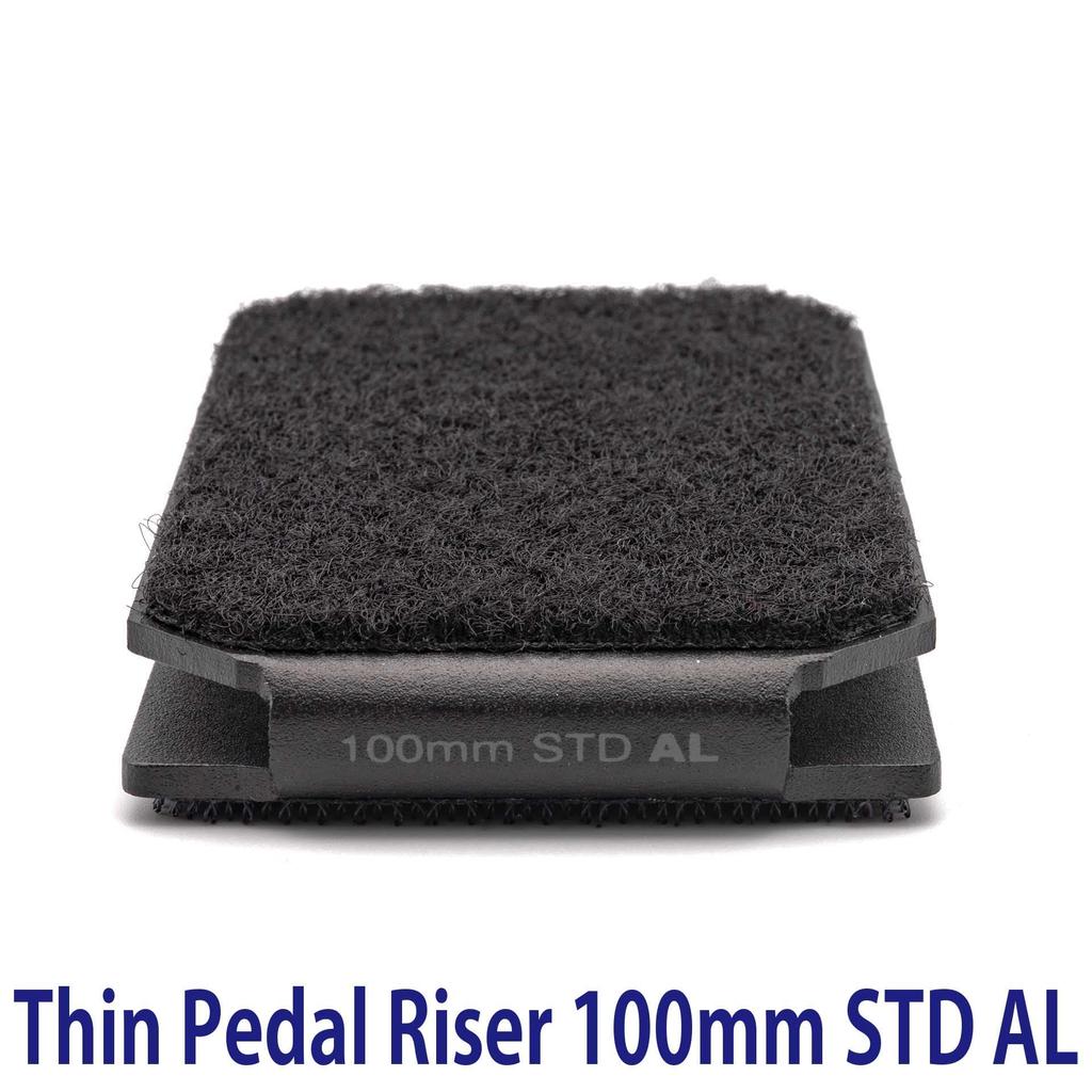 [Aluminum] 59g Thin Pedal Riser 100mm STANDARD AL Thin and Compact Pedal Riser for Effects Pedals with Velcro Closure for Raising the Pedal Height