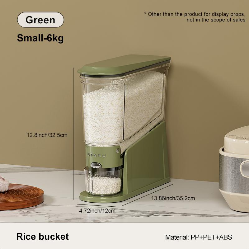 Uforu Press-Type Household Rice Drum Moisture-Proof Sealed Rice Container Slot Grain Storage Drum Food-Grade Organizing Box