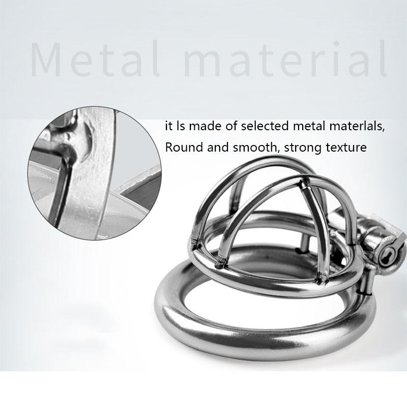 MoDi Kleines Penisschloss für Männer, Peniskäfig aus Edelstahl, Keuschheitsgürtel, Penisschloss, erotische Bondage, Treue für den Ehemann, großer Peniskäfig aus Metall
