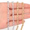 5 Yards/Rolle Aluminiumkette Gold Rhodium Farbe O-förmige Kreuz Metallgliederkette Für Schmuckherstellung DIY Halskette Armband Zubehör