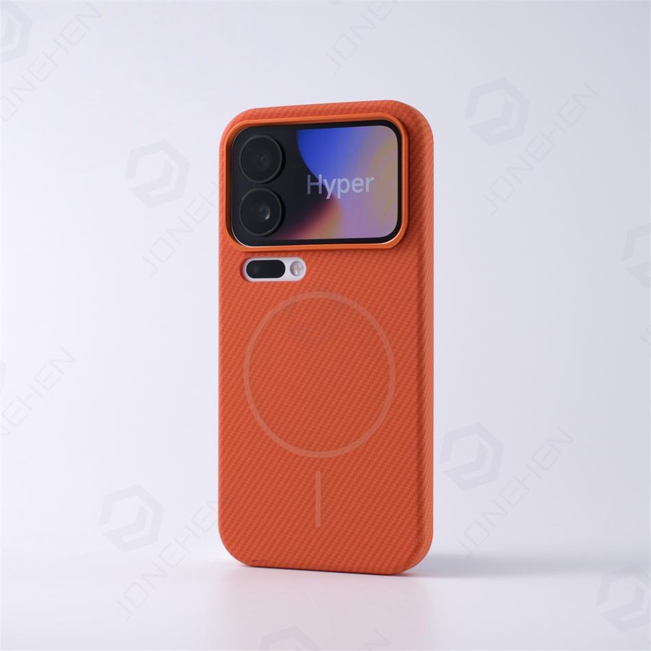 Alloy Lens Frame Carbon Fiber Pattern Magnetic Case For Xiaomi Mi 17 Pro Max 1 Ultra 14 Pro Mi1 Thin Hard PC Cover For