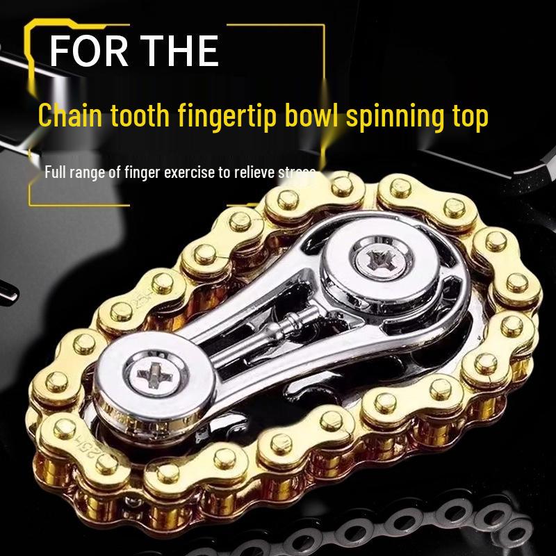 Metal Gear Linkage Fidget Spinner - Mechanical Stress Relief Toy